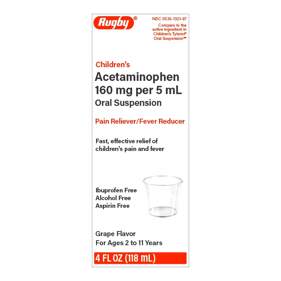 Children's Pain Relief 160 mg / 5 mL Strength Acetaminophen Oral Suspension 4 oz. - Pharmaceuticals>Over the Counter>Pain...