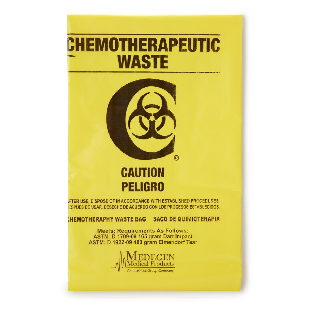 ULTRA-TUFF Chemotherapy Waste Bag-Chemo Waste Bag McKesson 30 to 33 gal. Yellow Bag 31 X 41 Inch