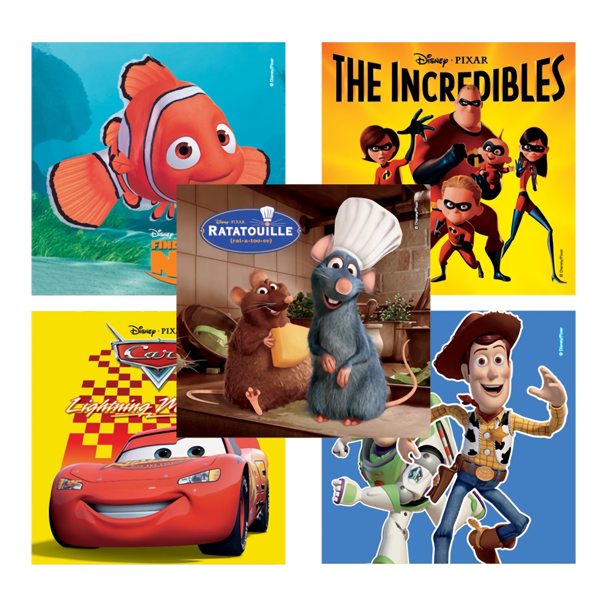 Medibadge KLS Disney Pixar Stickers-Disney 75 per Pack Best of Pixar Sticker 2-1/2 Inch
