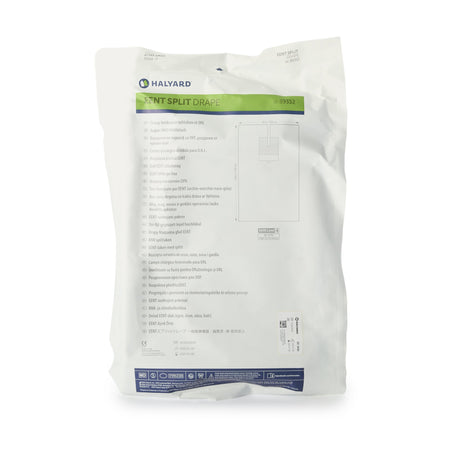 Halyard Sterile Split EENT Drape, 76 W x 124 L Inch-EENT Drape EENT Split Drape 76 W X 124 L Inch Sterile
