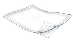 Curity Crib Liner Underpad, 10 x 14 Inch-Disposable Underpad Curity Crib Liner 10 X 14 Inch Fluff Light Absorbency