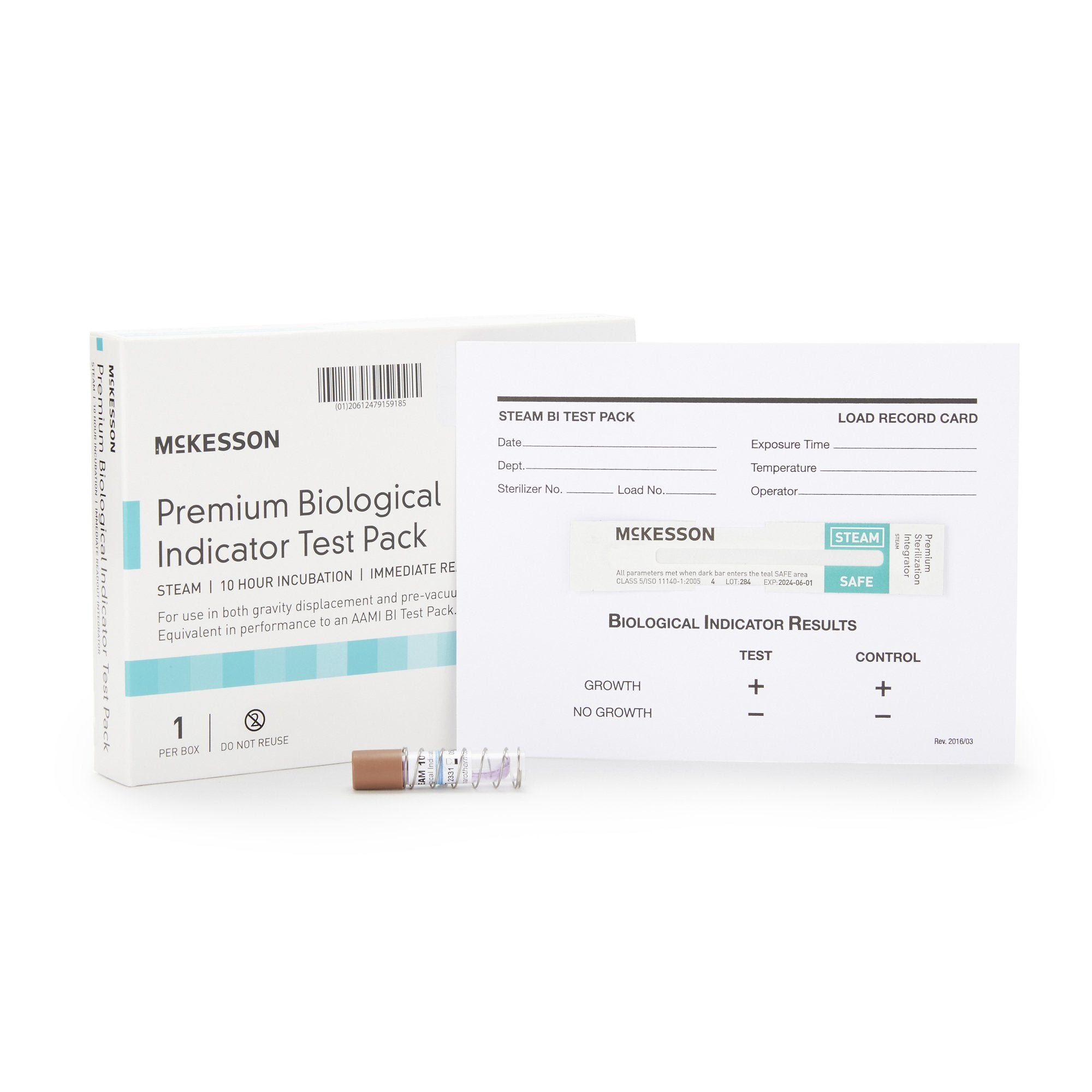 McKesson Sterilization Biological Indicator Pack-McKesson Sterilization Biological Indicator Pack Steam