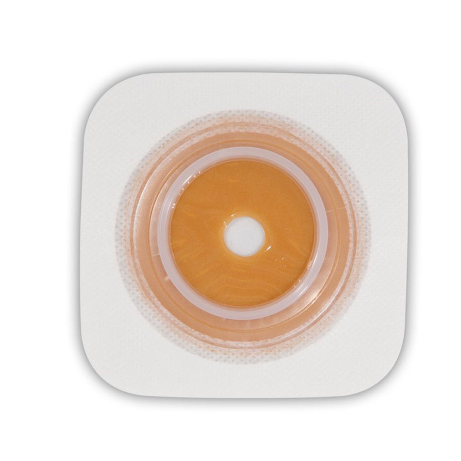 Sur-Fit Natura Colostomy Barrier With 1 3/8-1 Inch Stoma Opening-"Ostomy Barrier Sur-Fit Natura Trim to Fit, Extended Wear Stomahesive Without Tape 57 mm Flange Sur-Fit Natura System Hydrocolloid 1-3/8 to 1-3/4 Inch Opening 4 X 4 Inch"