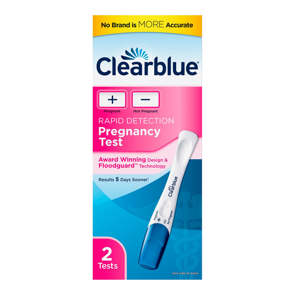 Clearblue hCG Pregnancy Home Device Reproductive Health Test Kit-Reproductive Health Test Kit Clearblue hCG Pregnancy Test 2 Tests CLIA Waived