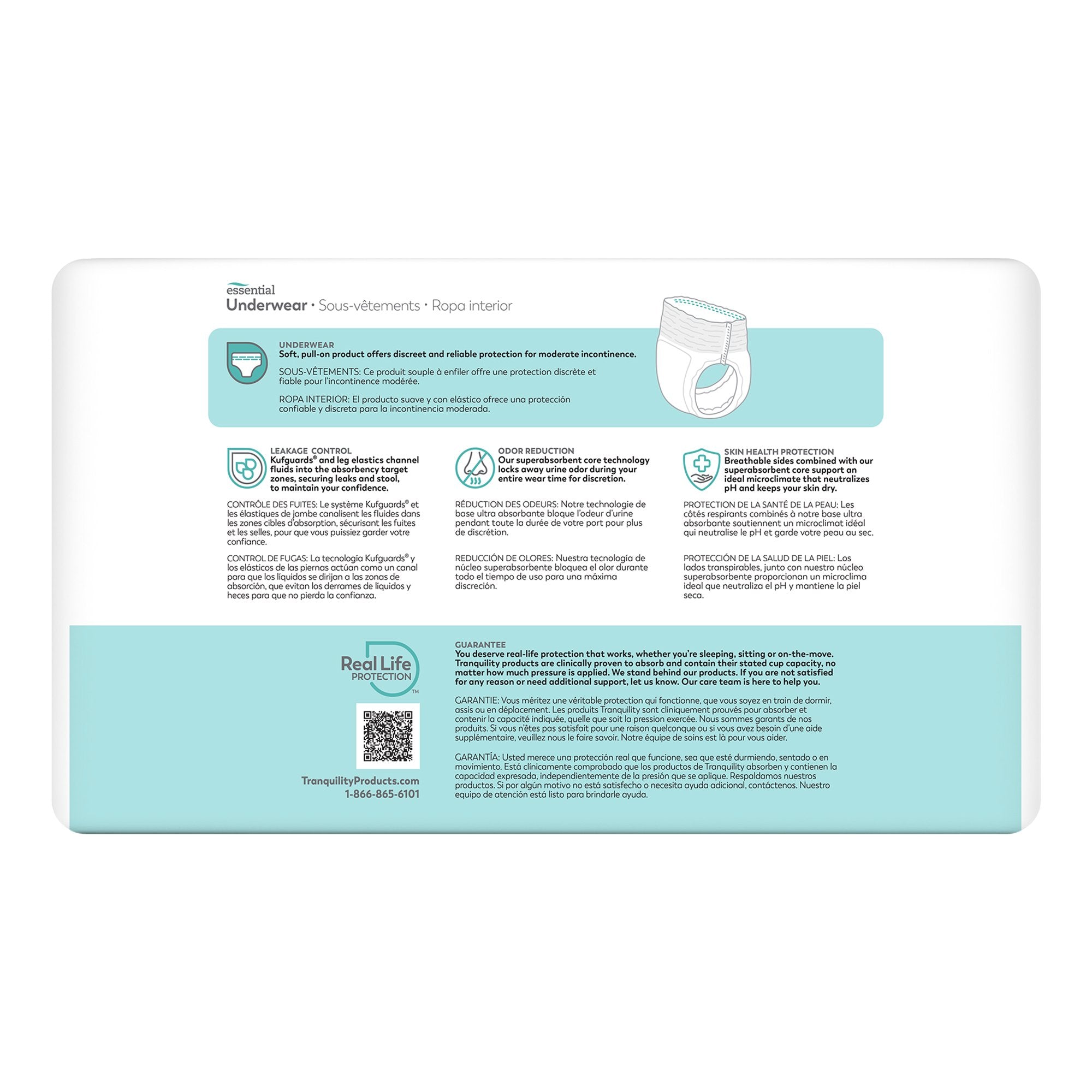 ComfortCare™ Absorbent Underwear, Small - Incontinence>Adult Briefs and Protective Undergarments - Principle Business Ente...
