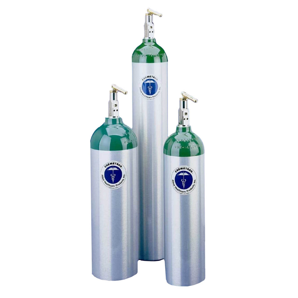 Allied Healthcare Oxygen Cylinder (Empty)-Chemetron Oxygen Cylinder (Empty) Size E Aluminum