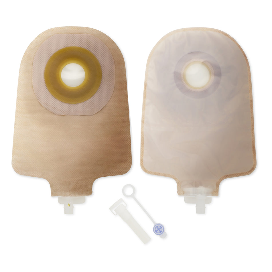 Premier One-Piece Drainable Transparent Urostomy Pouch, 9 Inch Length, 1 Inch Stoma-"Urostomy Pouch Premier One-Piece System 9 Inch Length Flat, Pre-Cut 1-1/2 Inch Stoma Drainable"