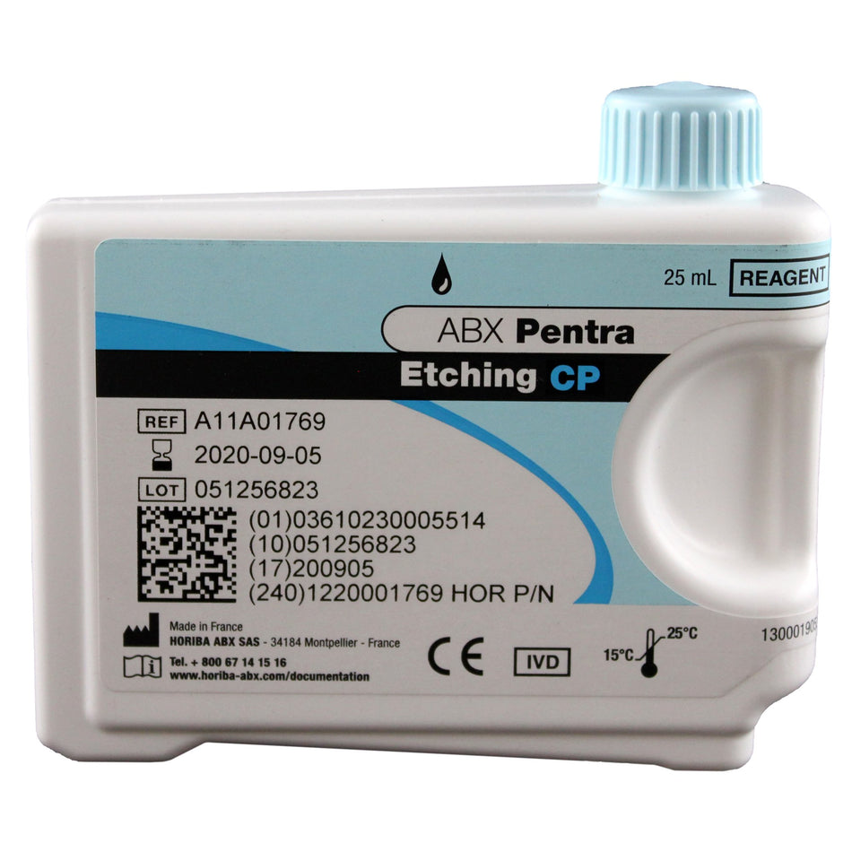 ABX Pentra Reagent for use with ABX Pentra 400 Clinical Chemistry Analyzer, Etching Solution CP-General Chemistry System Reagent ABX Pentra Etching Solution CP For ABX Pentra 400 Clinical Chemistry Analyzer