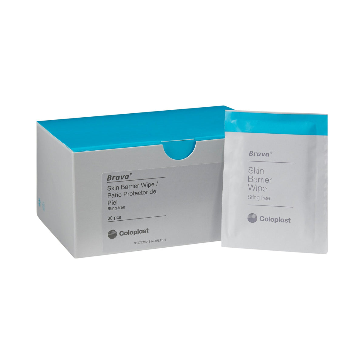 Brava Coloplast Skin Barrier Wipes-Skin Barrier Wipe Brava Sting Free 90 to 95% Strength Hexamethyldisiloxane Individual Packet NonSterile