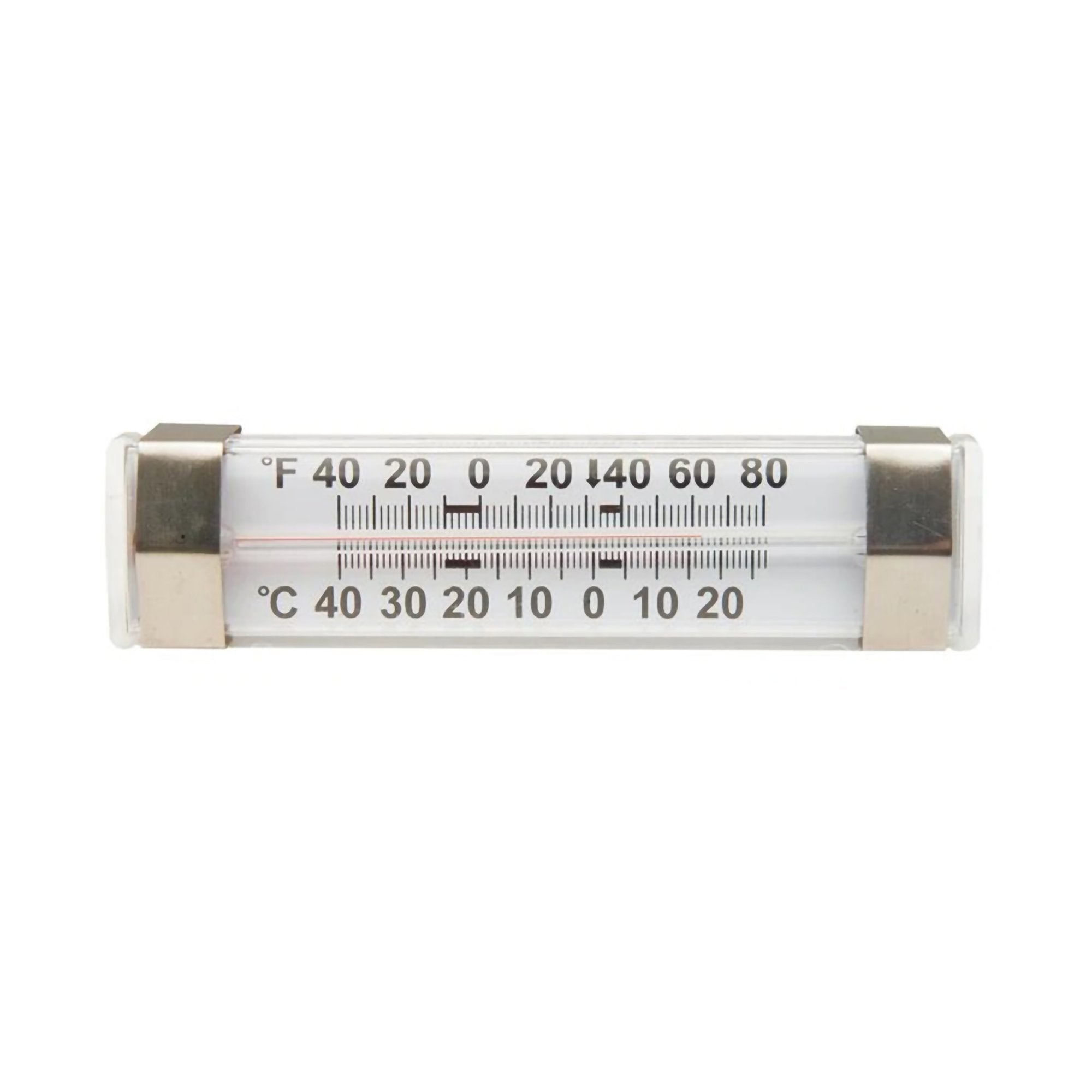 Fisherbrand Dual-Scale Refrigerator / Freezer Thermometer, -40 to +80 F-Refrigerator / Freezer Thermometer Fisherbrand Durac Fahrenheit / Celsius -40 to +80F (-40 to +25C) Without External Probe Wall Mount Does Not Require Power