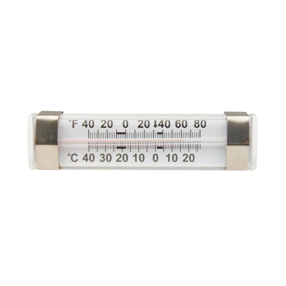Fisherbrand Dual-Scale Refrigerator / Freezer Thermometer, -40 to +80 F-Refrigerator / Freezer Thermometer Fisherbrand Durac Fahrenheit / Celsius -40 to +80F (-40 to +25C) Without External Probe Wall Mount Does Not Require Power