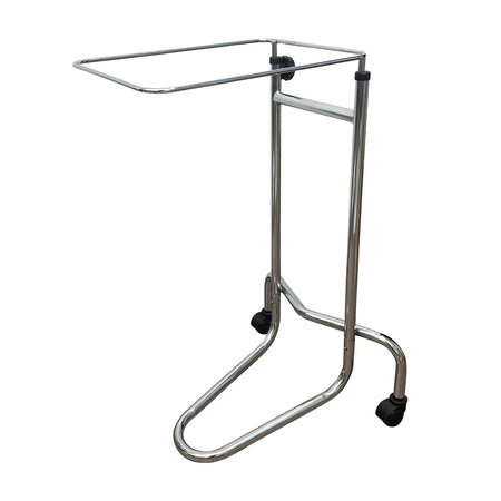 McKesson California-Style Mayo Instrument Stand-Mayo Instrument Stand McKesson Hand Operated Double Post California Style Small Tray