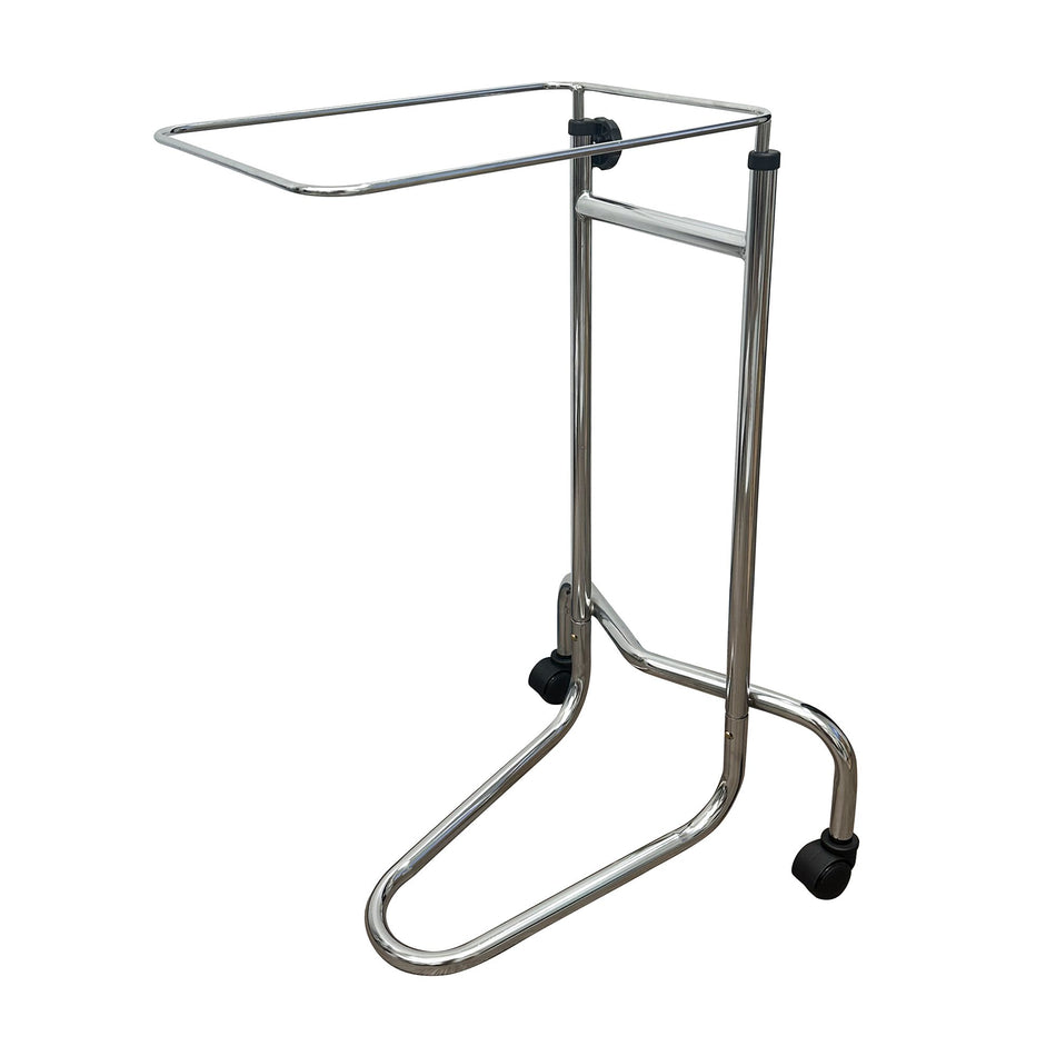 McKesson California-Style Mayo Instrument Stand-Mayo Instrument Stand McKesson Hand Operated Double Post California Style Small Tray