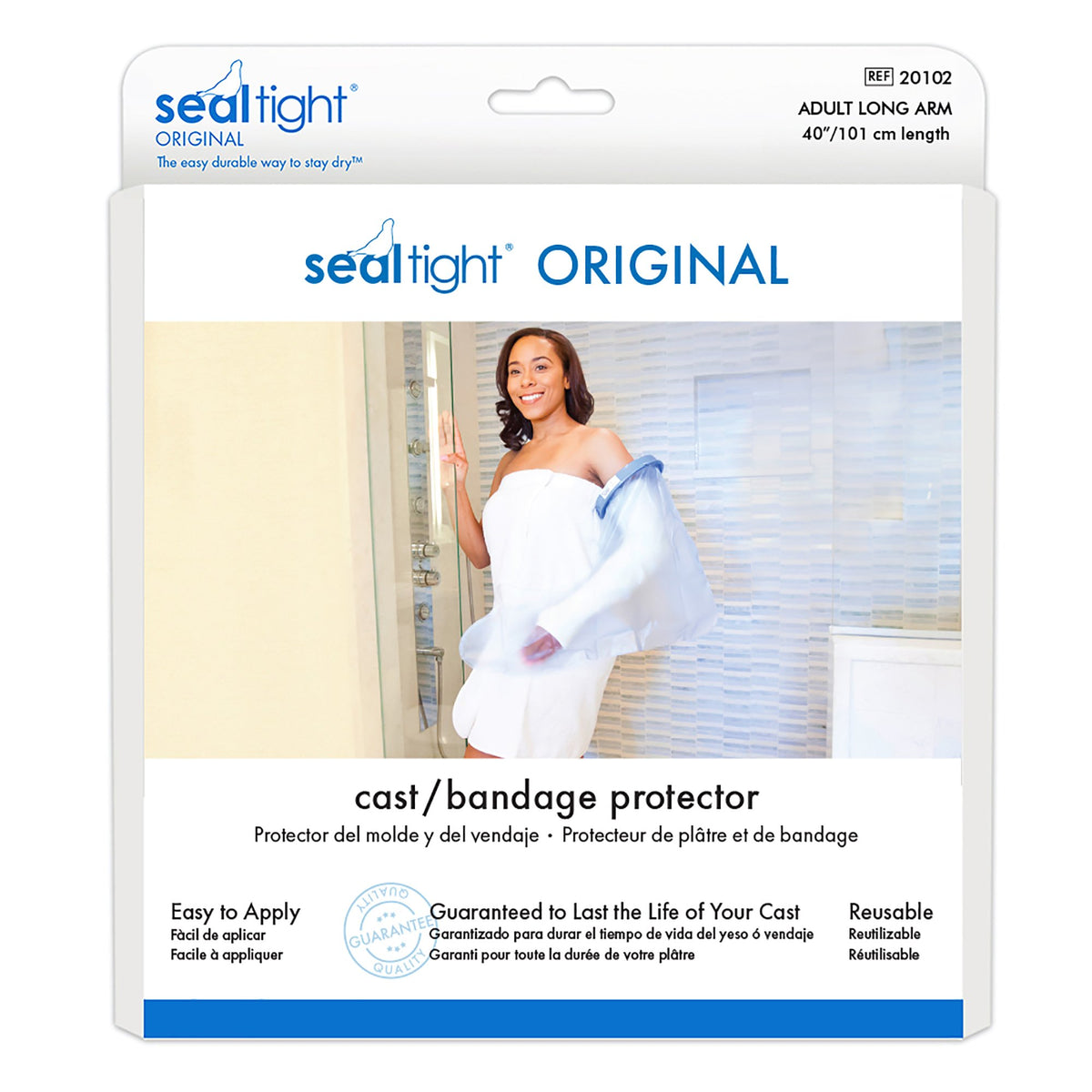 Seal-Tight Arm Cast Protector, 40-Inch Length-Arm Cast Protector SEAL-TIGHT Large / Long Polyvinyl