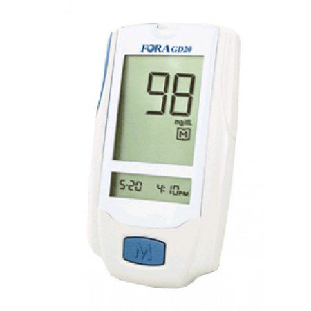 Fora GD20 Blood Glucose Meter-Blood Glucose Meter FORA G 20 7 Second Results Stores up to 450 Results No Coding Required