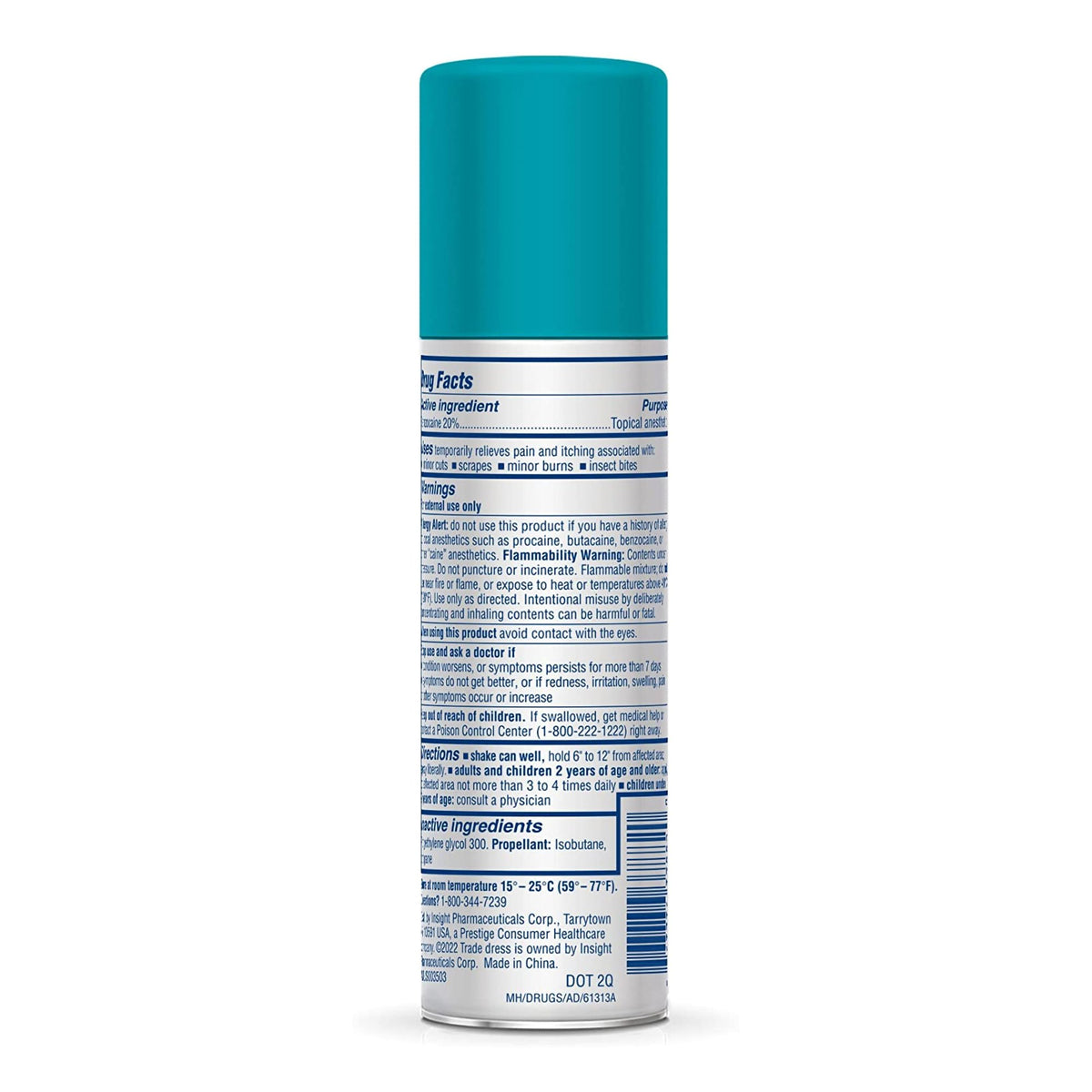 Americaine Benzocaine Itch Relief-Itch Relief Americaine 20% Strength Spray 2 oz. Can