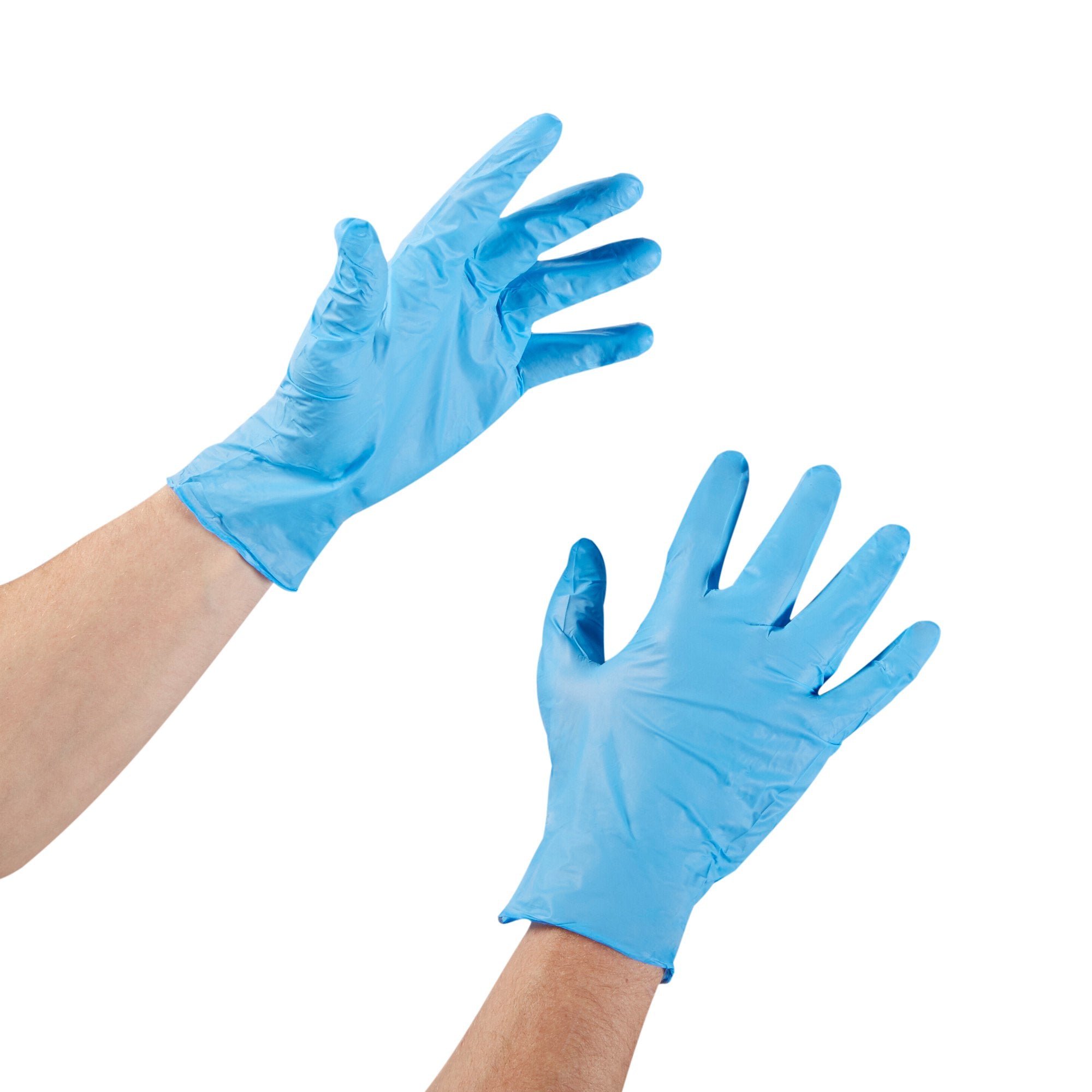 McKesson Confiderm 3.8 Nitrile Exam Glove, Extra Large, Blue-Exam Glove McKesson Confiderm 3.8 X-Large NonSterile Nitrile Standard Cuff Length Textured Fingertips Blue Not Rated