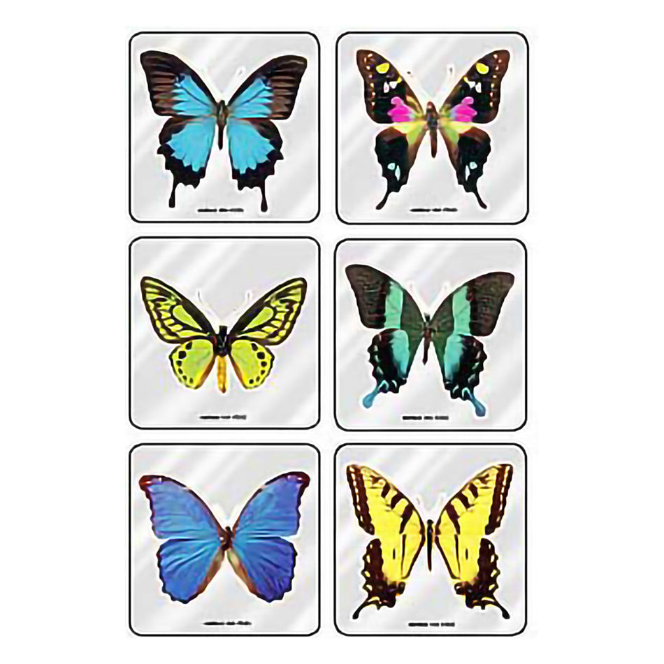Sticker MiniBadges™ 75 per Roll Foil Butterflies 2-1/2 X 2-1/2 Inch - Nurse's Station and Office Supplies>Stickers and Col...