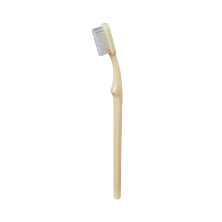 McKesson Toothbrush, Ivory, Adult Medium, 1-1/16" x 3/8" Head, 1/2" x 5-7/8" Handle-Toothbrush McKesson Ivory Adult Medium