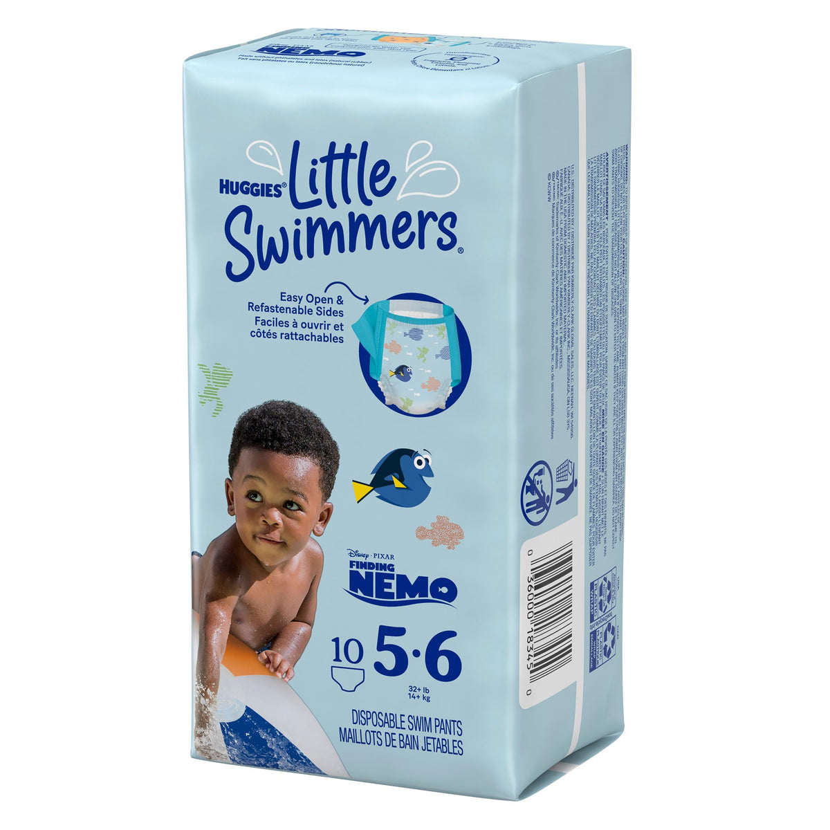 Huggies Little Swimmers Swim Diaper, Large-Unisex Baby Swim Diaper Huggies Little Swimmers Size 5 to 6 Disposable Heavy Absorbency