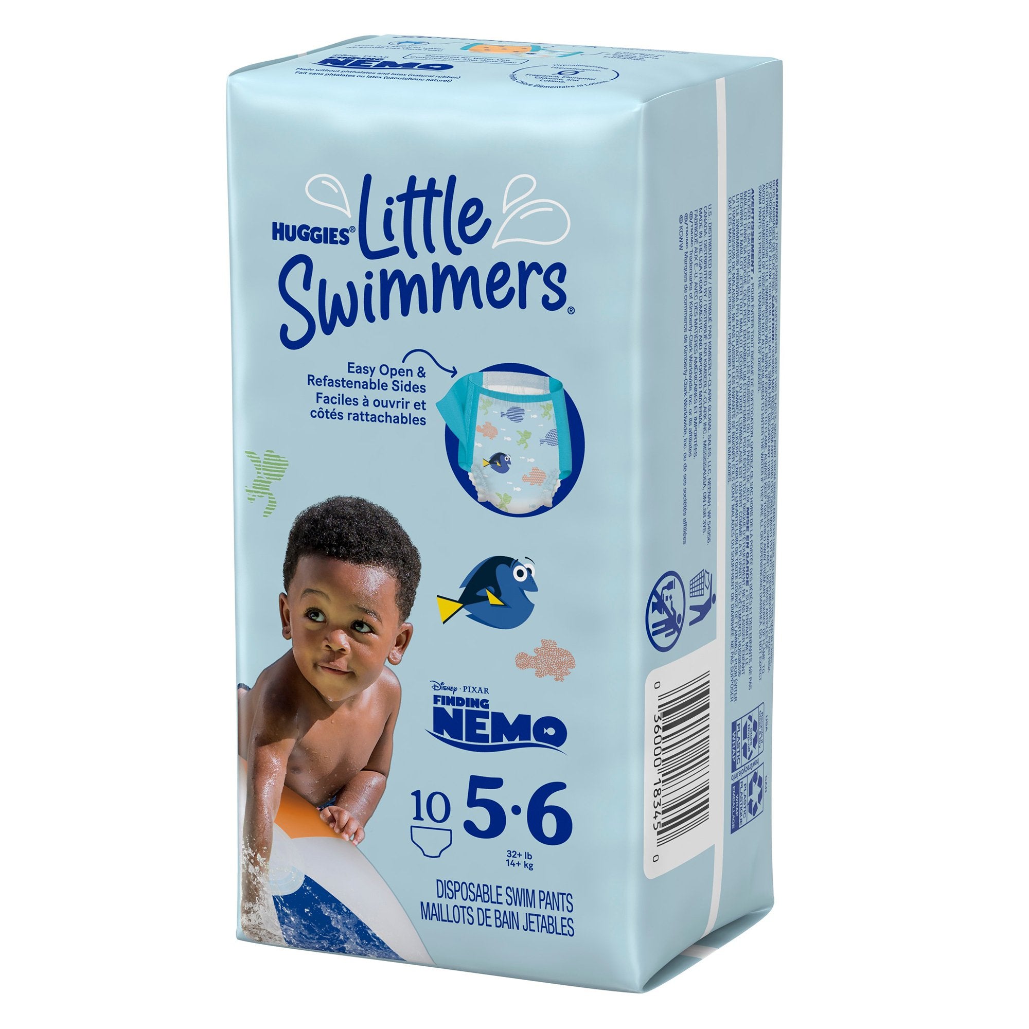 Huggies Little Swimmers Swim Diaper, Large-Unisex Baby Swim Diaper Huggies Little Swimmers Size 5 to 6 Disposable Heavy Absorbency