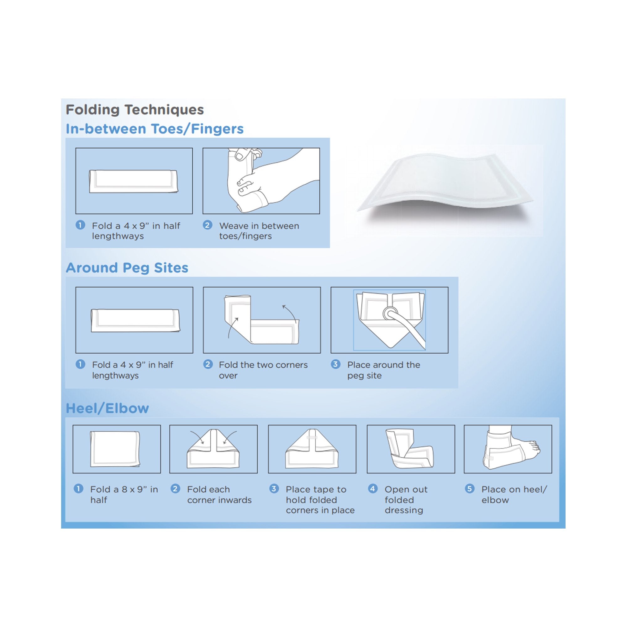 KerraMax Care Super Absorbent Dressing, 5 x 6 Inch-Super Absorbent Dressing KerraMax Care 5 X 6 Inch Rectangle