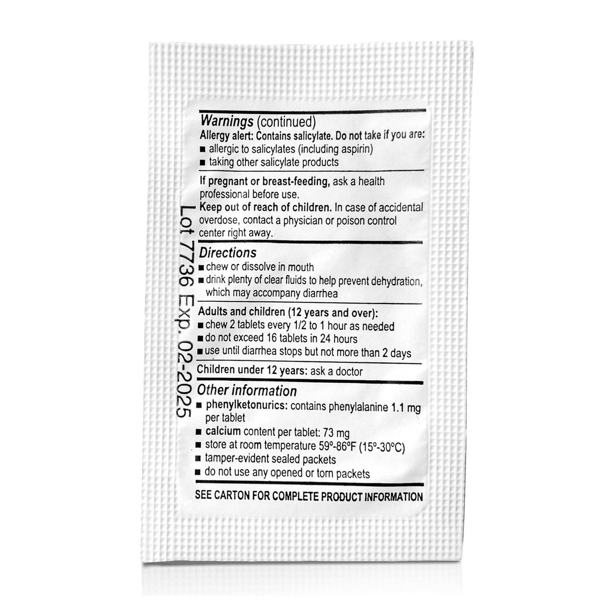 McKesson Bismuth Subsalicylate Anti-Diarrheal - Pharmaceuticals>Over the Counter>Gastrointestinal>Anti-Diarrhea - McKesson...