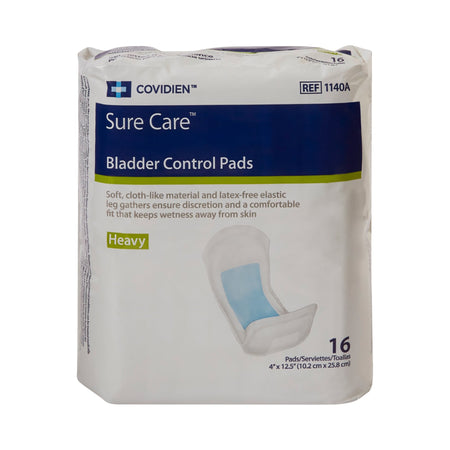 Sure Care™ Bladder Control Pads, Heavy Absorbency, 4 x 12.5 Inch - Incontinence>Incontinence Liners and Pads - Cardinal