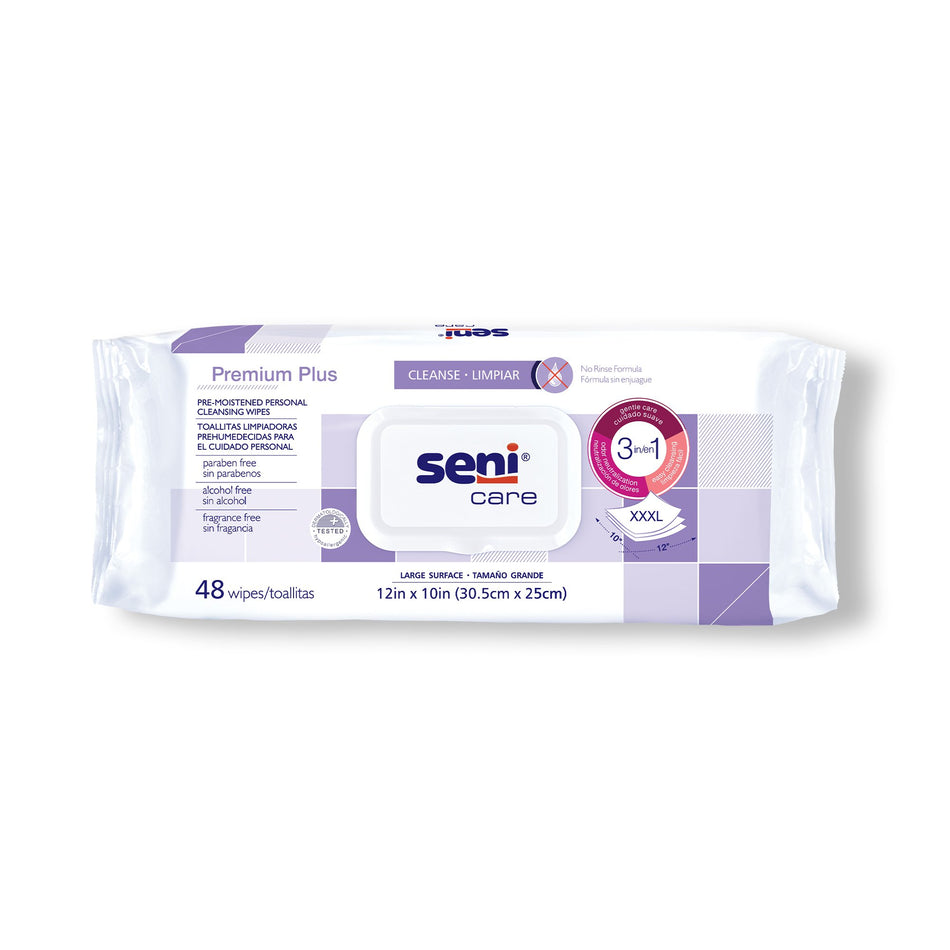 Seni® Care Premium Plus Personal Cleansing Wipes - Personal Hygiene>Skin Care>Personal Wipes - TZMO USA Inc