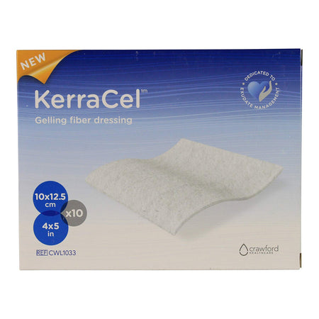 3M Kerracel Gelling Fiber Wound Dressing, 4 x 5 Inch-Gelling Fiber Wound Dressing KerraCel 4 X 5 Inch Rectangle Sterile