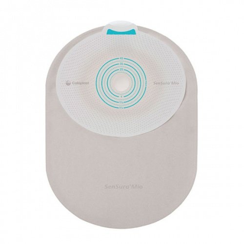 SenSura Mio One-Piece Closed End Opaque Filtered Ostomy Pouch, 5/8 to 1 Inch Stoma-"Ostomy Pouch SenSura Mio One-Piece System 7-1/4 Inch Length, Midi Flat, Trim to Fit 5/8 to 1-3/4 Inch Stoma Closed End"