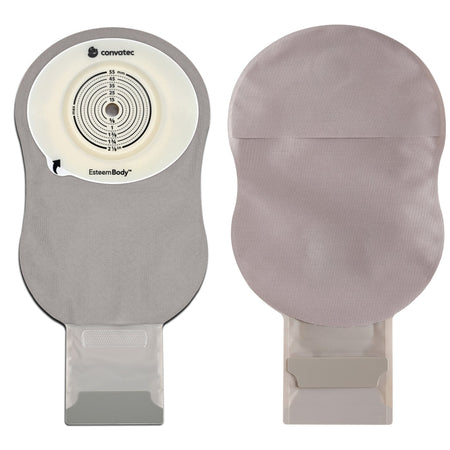 Ostomy Pouch Esteem Body™ One-Piece System 11 Inch Length Convex, Trim To Fit 10 to 45 mm Stoma Drainable - Ostomy>Ostomy...