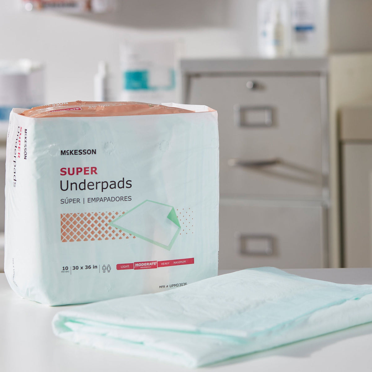 McKesson Super Moderate Absorbency Underpad, 30 x 36 Inch - Incontinence>Underpads - McKesson Brand