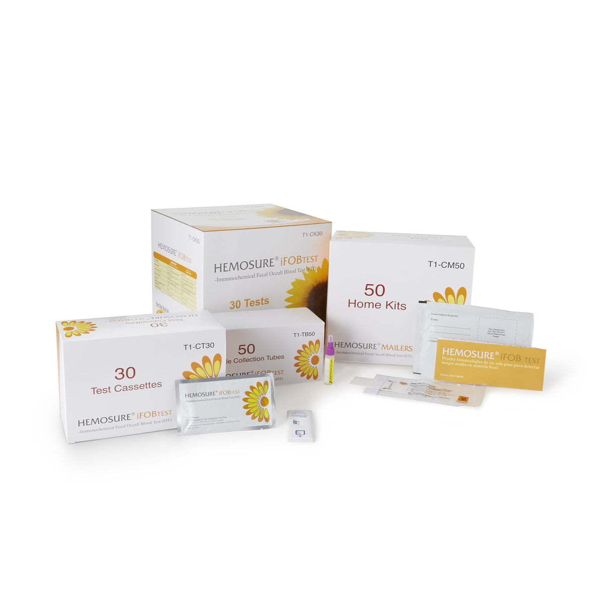 Hemosure Fecal Occult Blood (iFOB or FIT) Colorectal Cancer Screening Test Kit-Cancer Screening Test Kit Hemosure Fecal Occult Blood Test (iFOB or FIT) 30 Tests CLIA Waived