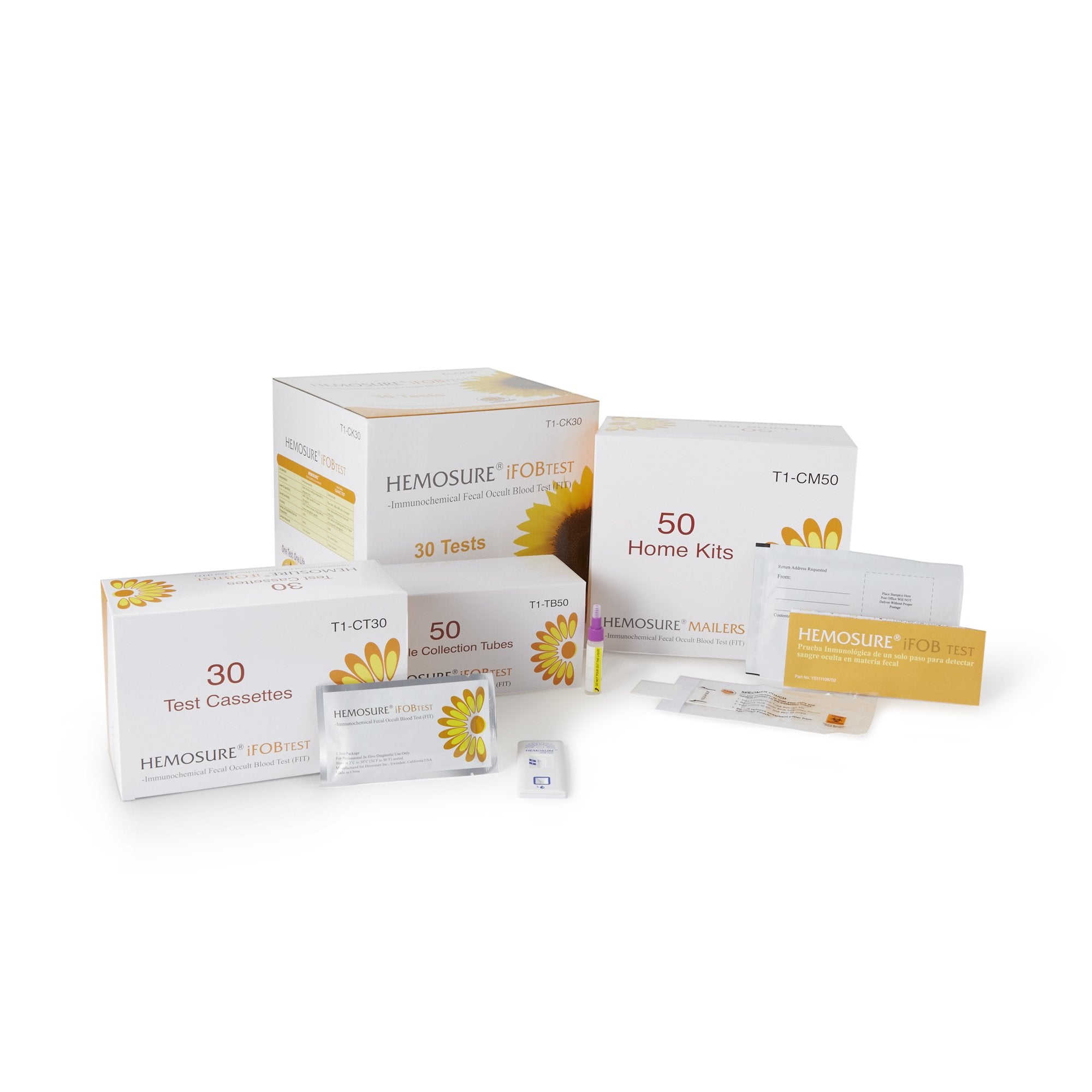 Hemosure Fecal Occult Blood (iFOB or FIT) Colorectal Cancer Screening Test Kit-Cancer Screening Test Kit Hemosure Fecal Occult Blood Test (iFOB or FIT) 30 Tests CLIA Waived