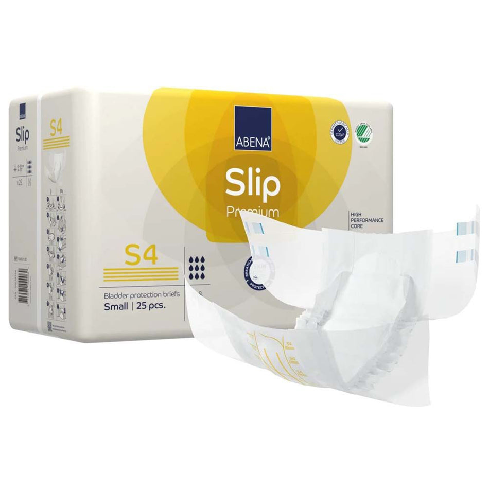 Abena Slip Premium S4 Incontinence Brief, Small-Unisex Adult Incontinence Brief Abena Slip Premium S4 Small Disposable Heavy Absorbency