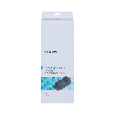 McKesson Square Toe Post-Op Shoe, Small-Post-Op Shoe McKesson Small Unisex Black
