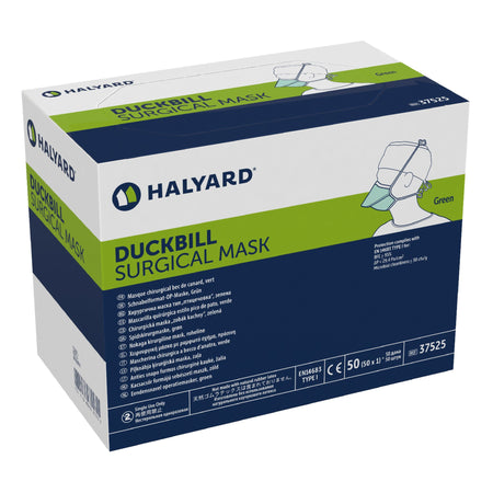 Halyard Duckbill Surgical Mask-Surgical Mask Halyard Not Rated Tie Closure One Size Fits Most