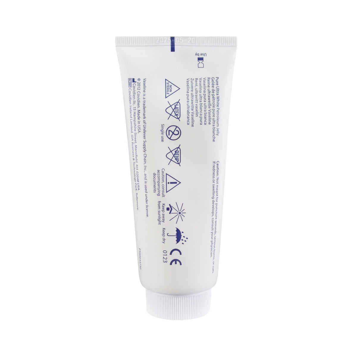Vaseline Petroleum Jelly-Petroleum Jelly Vaseline 3.25 oz. Tube NonSterile