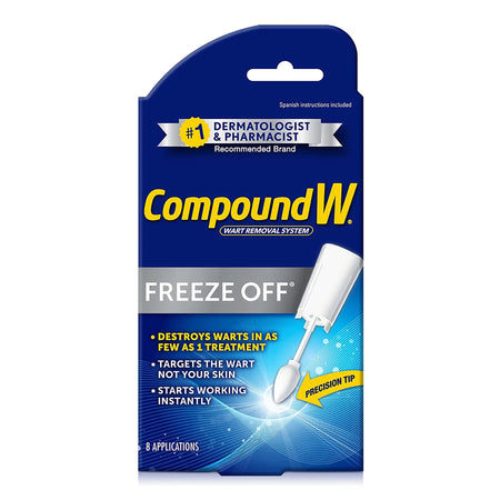 Compound W Freeze Off Dimethyl Ether / Propane Wart Remover-Wart Remover Compound W Freeze Off Liquid 8 per Box