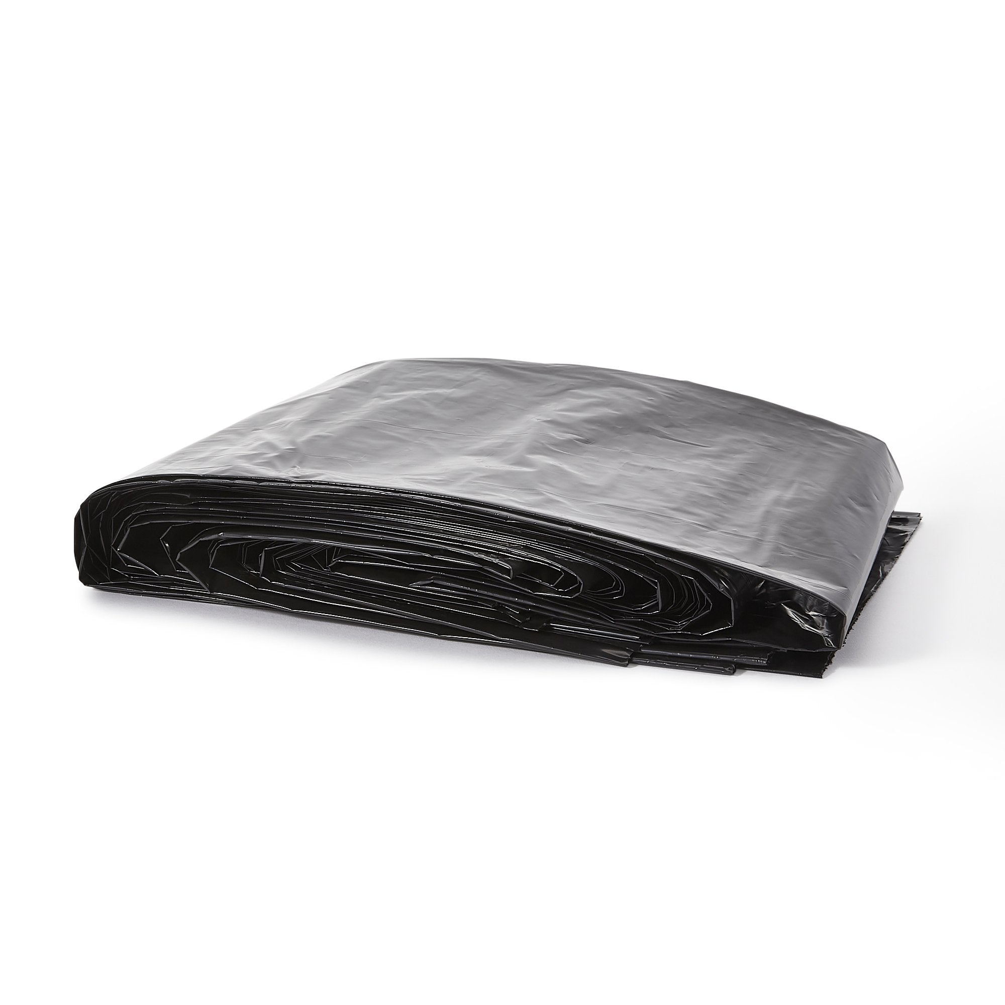 Colonial Trash Bag, 60 gal.-Trash Bag Colonial Bag 60 gal. Black LLDPE 1.8 mil 38 X 58 Inch X-Seal Bottom Flat Pack