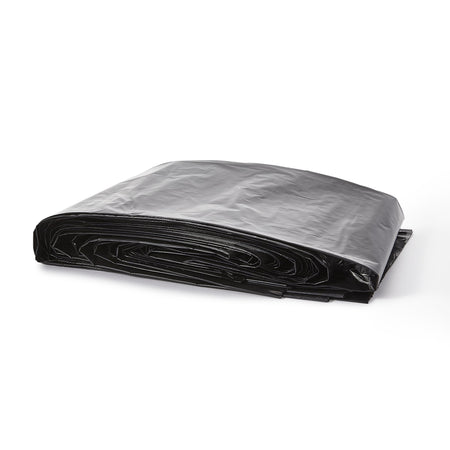 Colonial Trash Bag, 60 gal.-Trash Bag Colonial Bag 60 gal. Black LLDPE 1.8 mil 38 X 58 Inch X-Seal Bottom Flat Pack