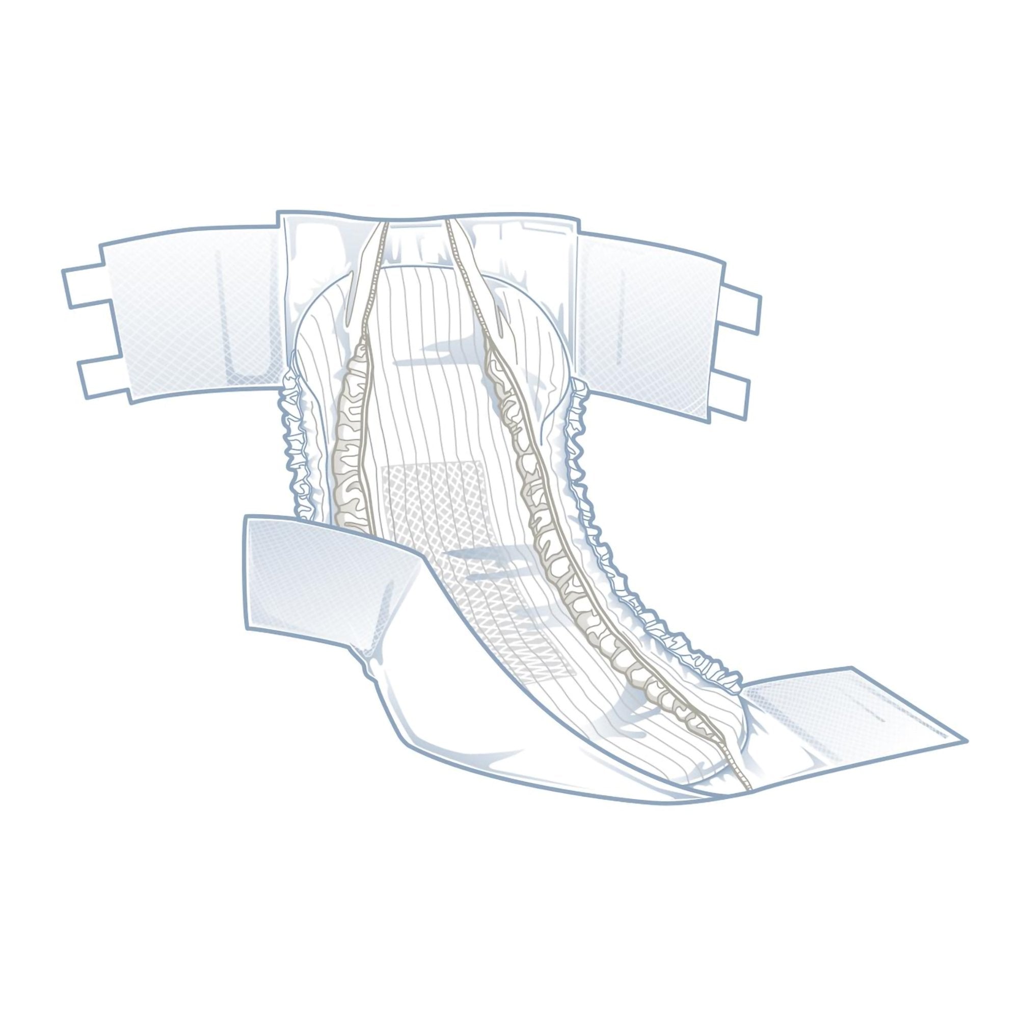 BRIEF, CLOTH LIKE FITPLUS LG 48-58" (20/BG 4BG/CS)
