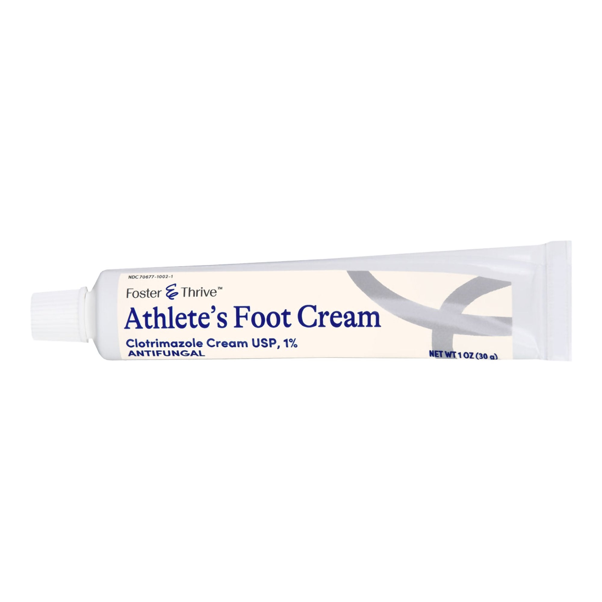 Foster & Thrive 1% Clotrimazole Athlete's Foot Cream-Antifungal Foster & Thrive 1% Strength Cream 1 oz. Tube