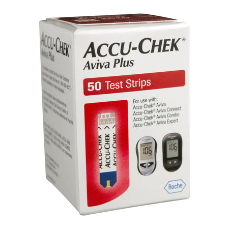 Accu-Chek Aviva Plus Blood Glucose Test Strips-Blood Glucose Test Strips Accu-Chek Aviva Plus 50 Strips per Pack