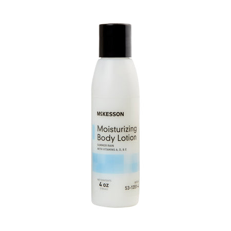 McKesson Moisturizing Body Lotion, 4 oz. Bottle-Hand and Body Moisturizer McKesson 4 oz. Bottle Summer Rain Scent Lotion