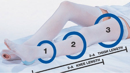 CAP Thigh High Anti-embolism Stockings, Extra Large / Short-Anti-embolism Stocking Cap Thigh High X-Large / Short White Inspection Toe