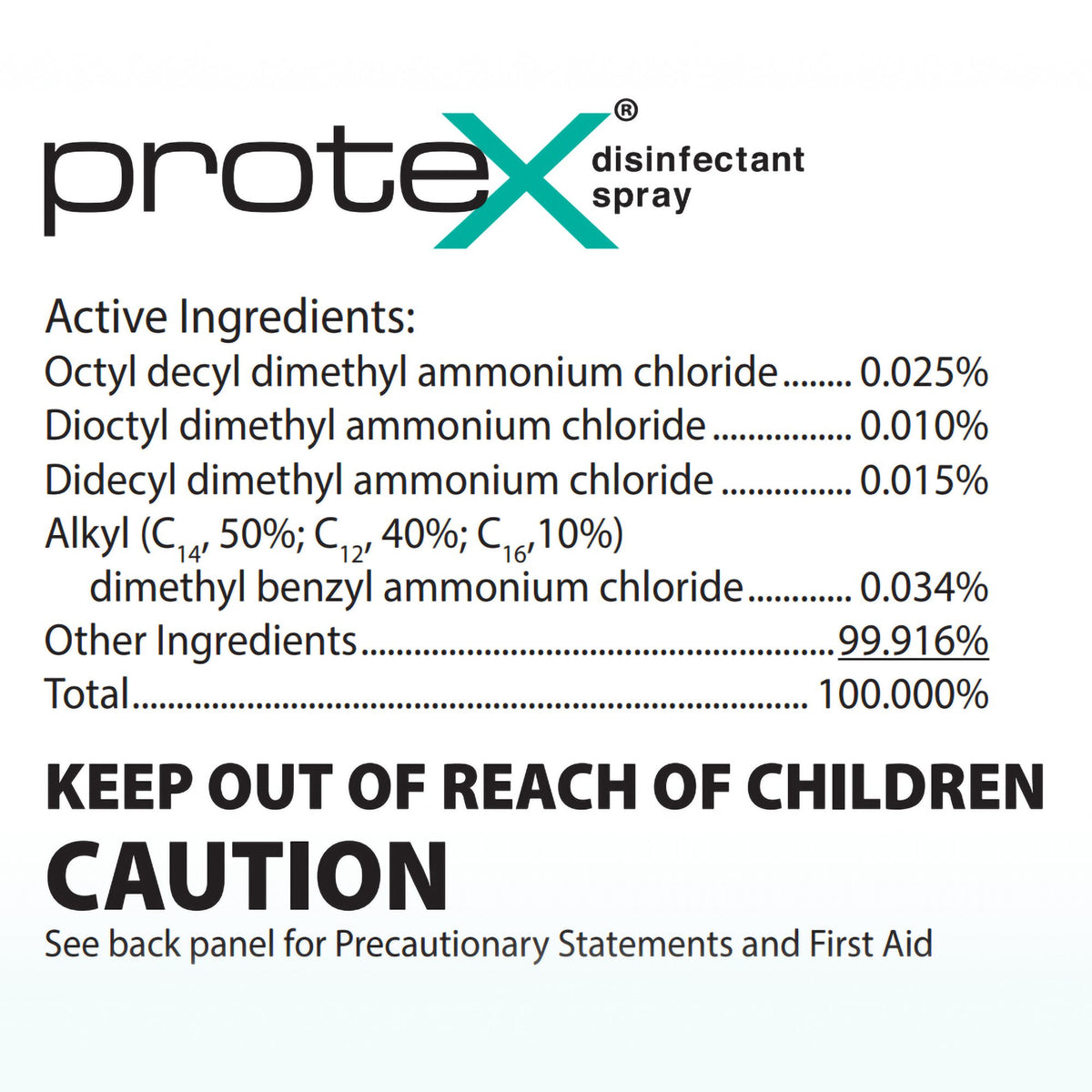 Protex Surface Disinfectant Cleaner, Lemon Scent, 32 oz.-Protex Surface Disinfectant Cleaner Broad Spectrum Pump Spray Liquid 32 oz. Bottle Lemon Scent NonSterile
