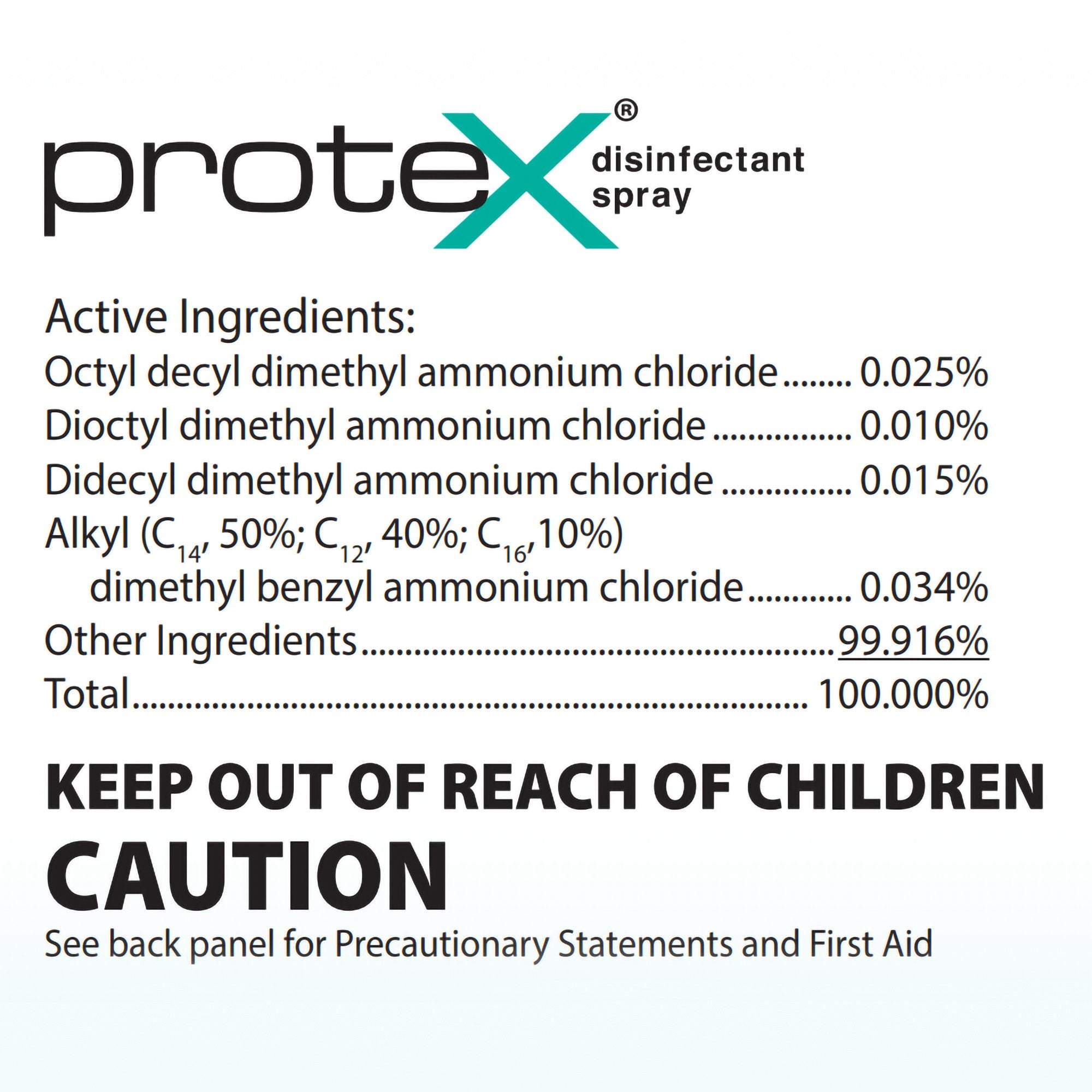 Protex Surface Disinfectant Cleaner, Lemon Scent, 32 oz.-Protex Surface Disinfectant Cleaner Broad Spectrum Pump Spray Liquid 32 oz. Bottle Lemon Scent NonSterile