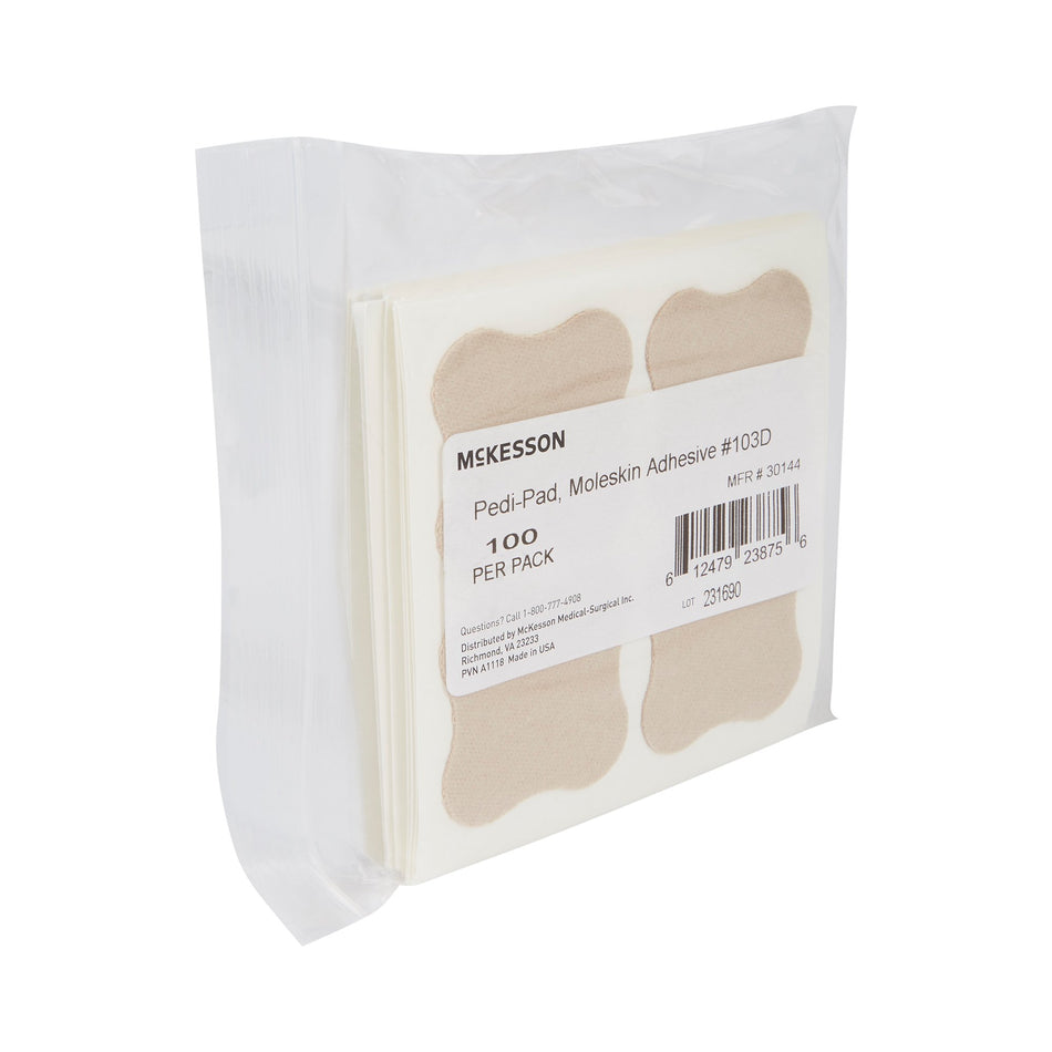 McKesson Pedi-Pad Beige Protective Pad, Size 103-D-Protective Pad McKesson Pedi-Pad Size 103-D Adhesive Foot